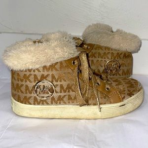 Michael Kors Gold High Top Sneakers